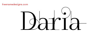 Decorated Name Tattoo Designs Daria Free