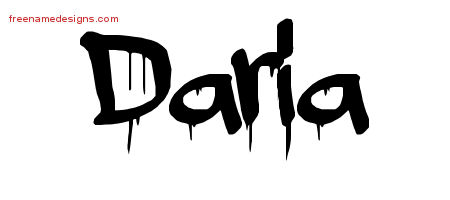 Graffiti Name Tattoo Designs Daria Free Lettering