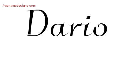 Elegant Name Tattoo Designs Dario Download Free