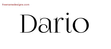 Vintage Name Tattoo Designs Dario Free Printout