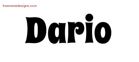 Groovy Name Tattoo Designs Dario Free