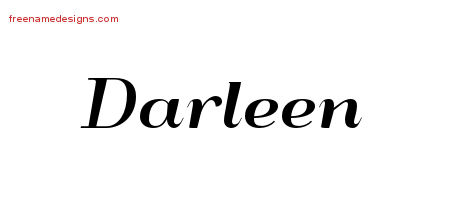 Art Deco Name Tattoo Designs Darleen Printable