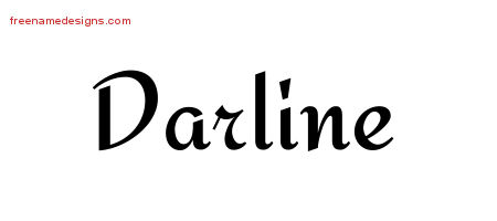 Calligraphic Stylish Name Tattoo Designs Darline Download Free