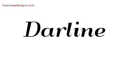 Art Deco Name Tattoo Designs Darline Printable