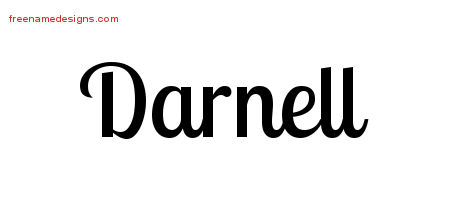 Handwritten Name Tattoo Designs Darnell Free Printout