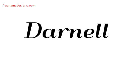 Art Deco Name Tattoo Designs Darnell Graphic Download