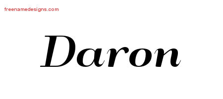 Art Deco Name Tattoo Designs Daron Graphic Download