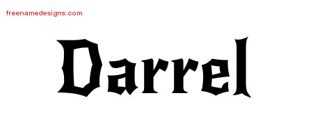 Gothic Name Tattoo Designs Darrel Download Free