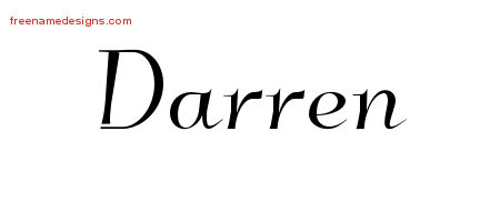 Elegant Name Tattoo Designs Darren Download Free