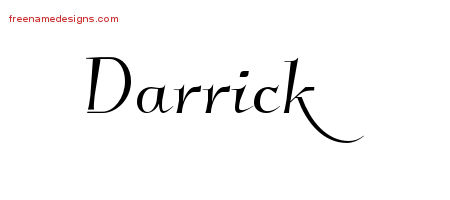 Elegant Name Tattoo Designs Darrick Download Free