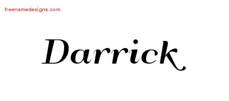 Art Deco Name Tattoo Designs Darrick Graphic Download