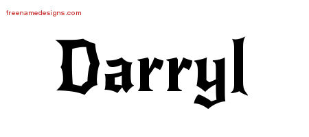 Gothic Name Tattoo Designs Darryl Download Free