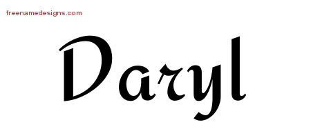 Calligraphic Stylish Name Tattoo Designs Daryl Download Free