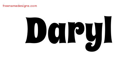 Groovy Name Tattoo Designs Daryl Free Lettering