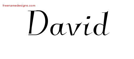 Elegant Name Tattoo Designs David Free Graphic