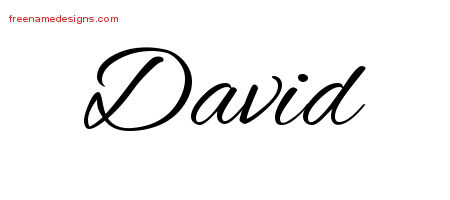 Cursive Name Tattoo Designs David Free Graphic