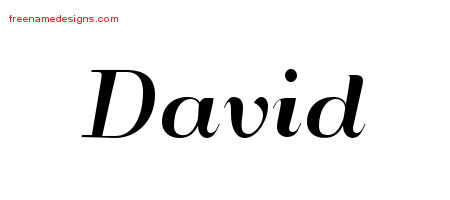 Art Deco Name Tattoo Designs David Graphic Download