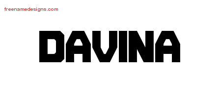 Titling Name Tattoo Designs Davina Free Printout