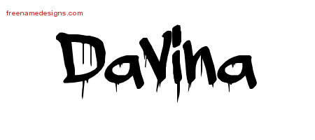 Graffiti Name Tattoo Designs Davina Free Lettering