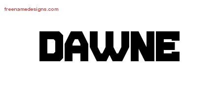 Titling Name Tattoo Designs Dawne Free Printout