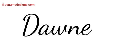 Lively Script Name Tattoo Designs Dawne Free Printout Lively Script Name Tattoo Designs Dawne Free Printout