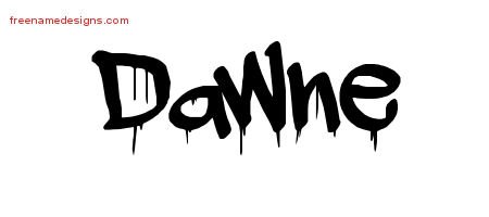 Graffiti Name Tattoo Designs Dawne Free Lettering