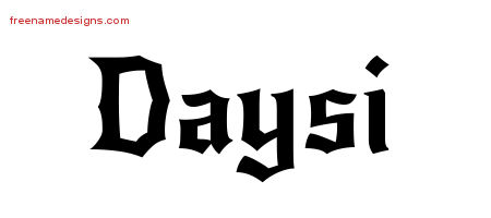 Gothic Name Tattoo Designs Daysi Free Graphic