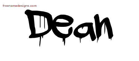 Graffiti Name Tattoo Designs Dean Free