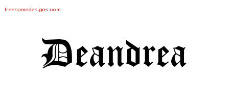 Blackletter Name Tattoo Designs Deandrea Graphic Download