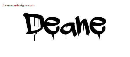 Graffiti Name Tattoo Designs Deane Free Lettering