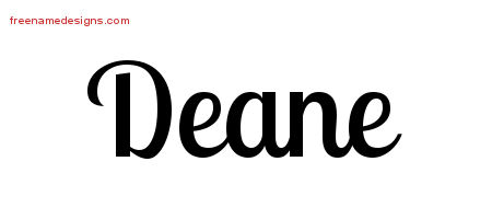 Handwritten Name Tattoo Designs Deane Free Download