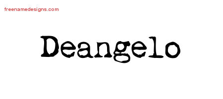 Vintage Writer Name Tattoo Designs Deangelo Free