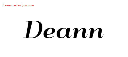 Art Deco Name Tattoo Designs Deann Printable