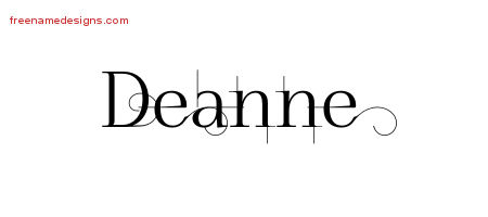 Decorated Name Tattoo Designs Deanne Free
