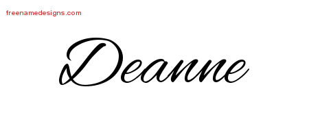 Cursive Name Tattoo Designs Deanne Download Free