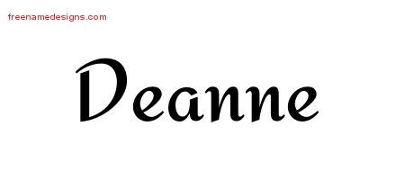 Calligraphic Stylish Name Tattoo Designs Deanne Download Free