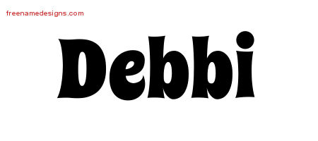 Groovy Name Tattoo Designs Debbi Free Lettering