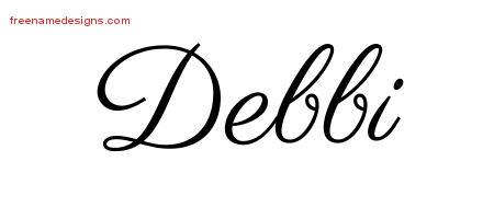 Classic Name Tattoo Designs Debbi Graphic Download