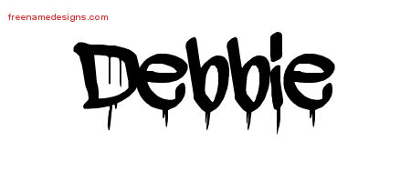 Graffiti Name Tattoo Designs Debbie Free Lettering