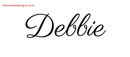 Classic Name Tattoo Designs Debbie Graphic Download