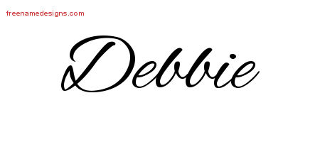 Cursive Name Tattoo Designs Debbie Download Free