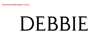 Regal Victorian Name Tattoo Designs Debbie Graphic Download