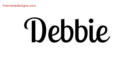 Handwritten Name Tattoo Designs Debbie Free Download