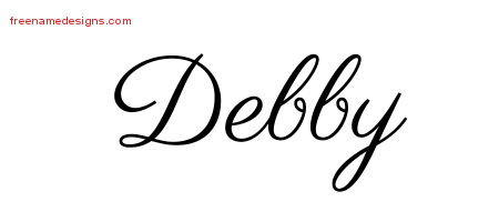 Classic Name Tattoo Designs Debby Graphic Download