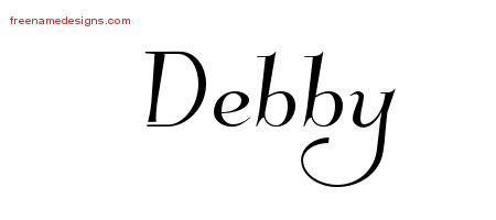 Elegant Name Tattoo Designs Debby Free Graphic