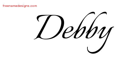 Calligraphic Name Tattoo Designs Debby Download Free