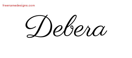 Classic Name Tattoo Designs Debera Graphic Download