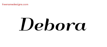 Art Deco Name Tattoo Designs Debora Printable