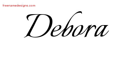Calligraphic Name Tattoo Designs Debora Download Free