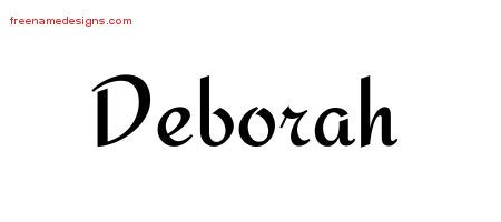 Calligraphic Stylish Name Tattoo Designs Deborah Download Free